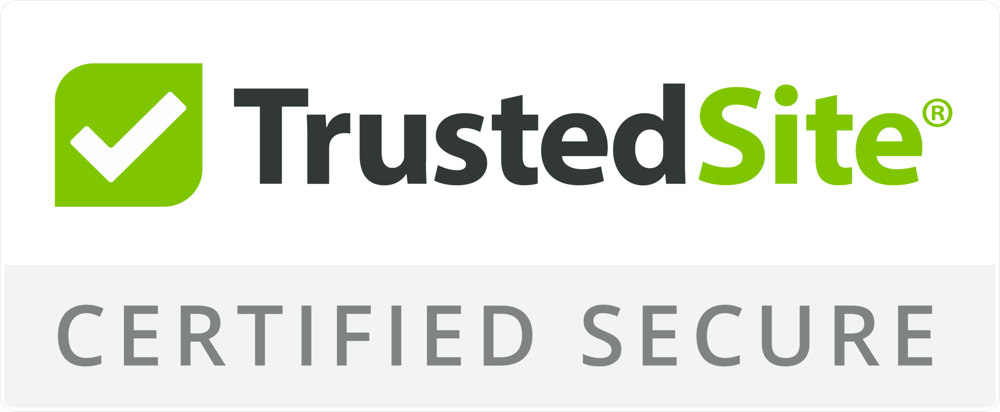 TrustedSite Certification logo indicating website security